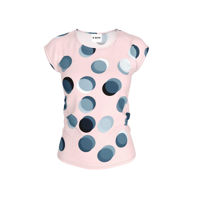 Ladies Loose Fit T-Shirt polkadots