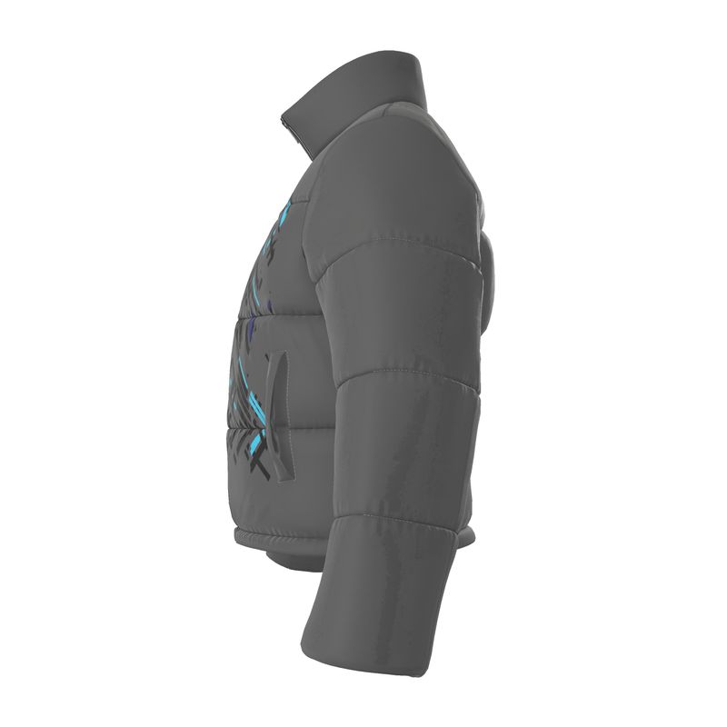 Mens Puffer Jacket criss-cross